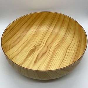 HANDCARVED Woodgrain salad bowl